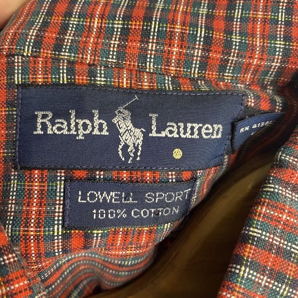 Ralph Lauren Lowell Sport Men’s XL Short Sleeve Red Plaid Button Down Shirt - Picture 5 of 7